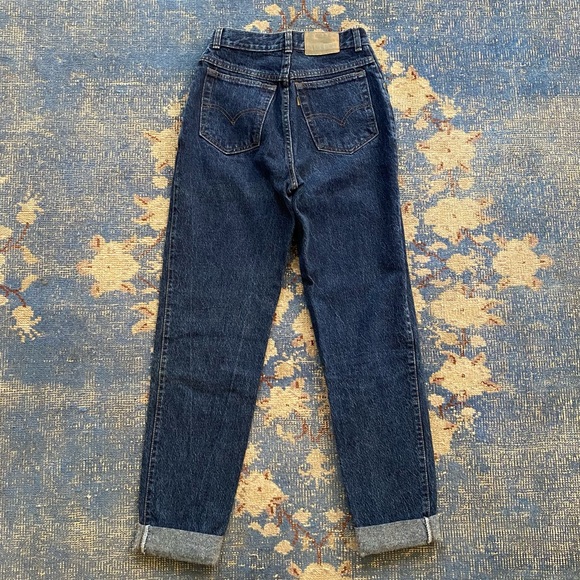 Vintage Levi's High Rise Loose Tapered Mom Jeans 25 - Picture 3 of 4